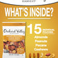 Orchard Valley Harvest Honey Roasted Mixed Nuts, 1 Ounce Bags (Pack of 15), Almonds, Peanuts, Pecans, and Cashews, Gluten Free,