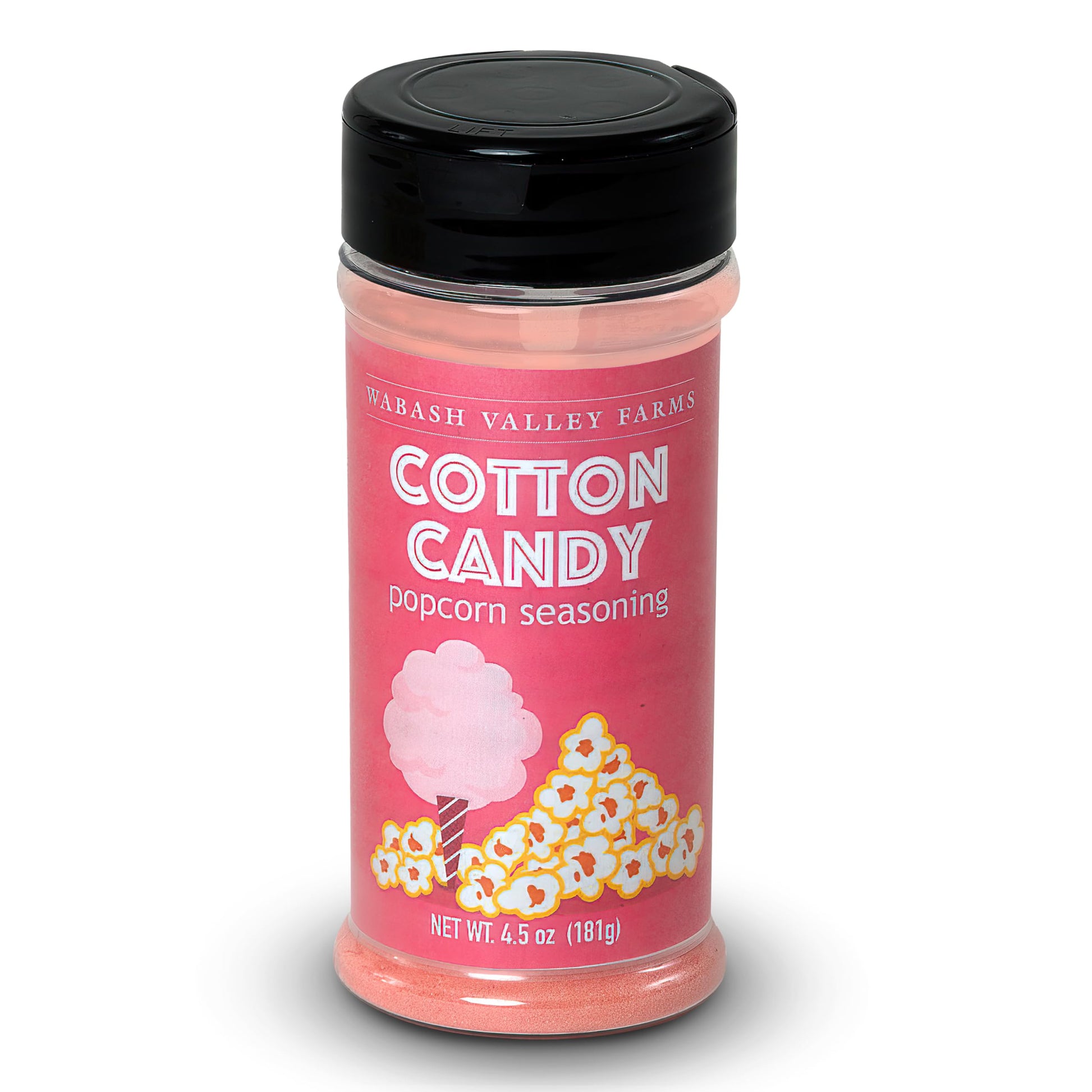 Cotton Candy Popcorn Seasoning Salt - Wabash Valley Farms Cotton Candy Popcorn Topping, Movie Night Supplies, Buttered Popcorn Salt Seasoning, Gourmet Popcorn Seasoning (5.5 Oz)