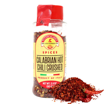 Tuttocalabria Calabrian Chili Flakes, Dried, Crushed Hot Chili Peppers, 60 G, 2.11 Oz All Natural, Non-Gmo, Product Of Italy