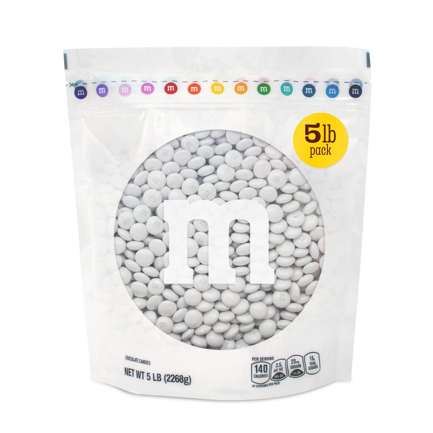 M&MS WORLD Candy Bulk - Pearl Milk Chocolate for Candy Bar, Chocolate for Weddings, Birthdays, Graduations, Party Favors, Easter