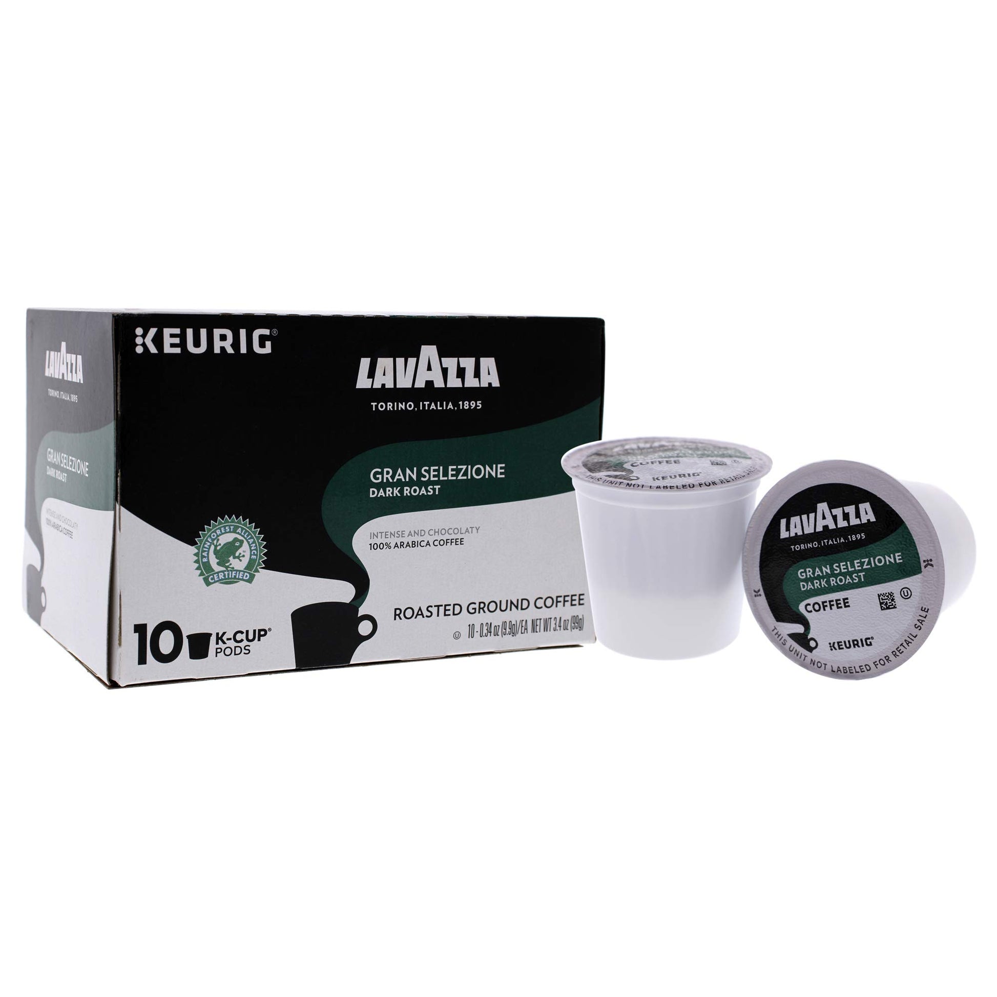 Gran Selezione Dark Roast Ground Coffee Pods By Lavazza - 10 X 0.34 Oz Coffee