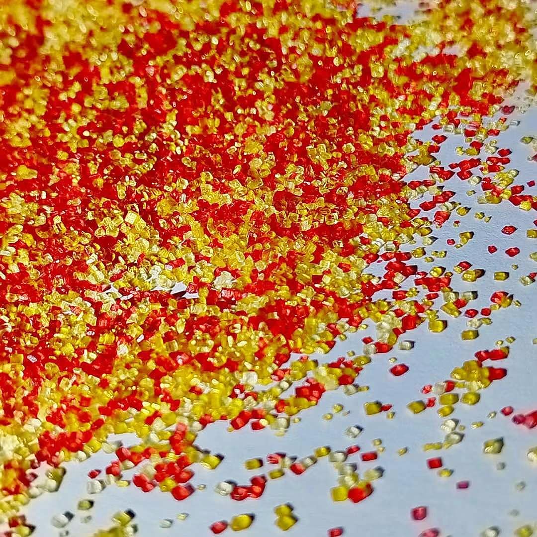 Edible Sanding Sugar Sprinkles For Cookie Decorating, Sugar Sprinkle Mix For Celebration Cakes, Cupcakes, Cookies, 3Oz (Red&Gold