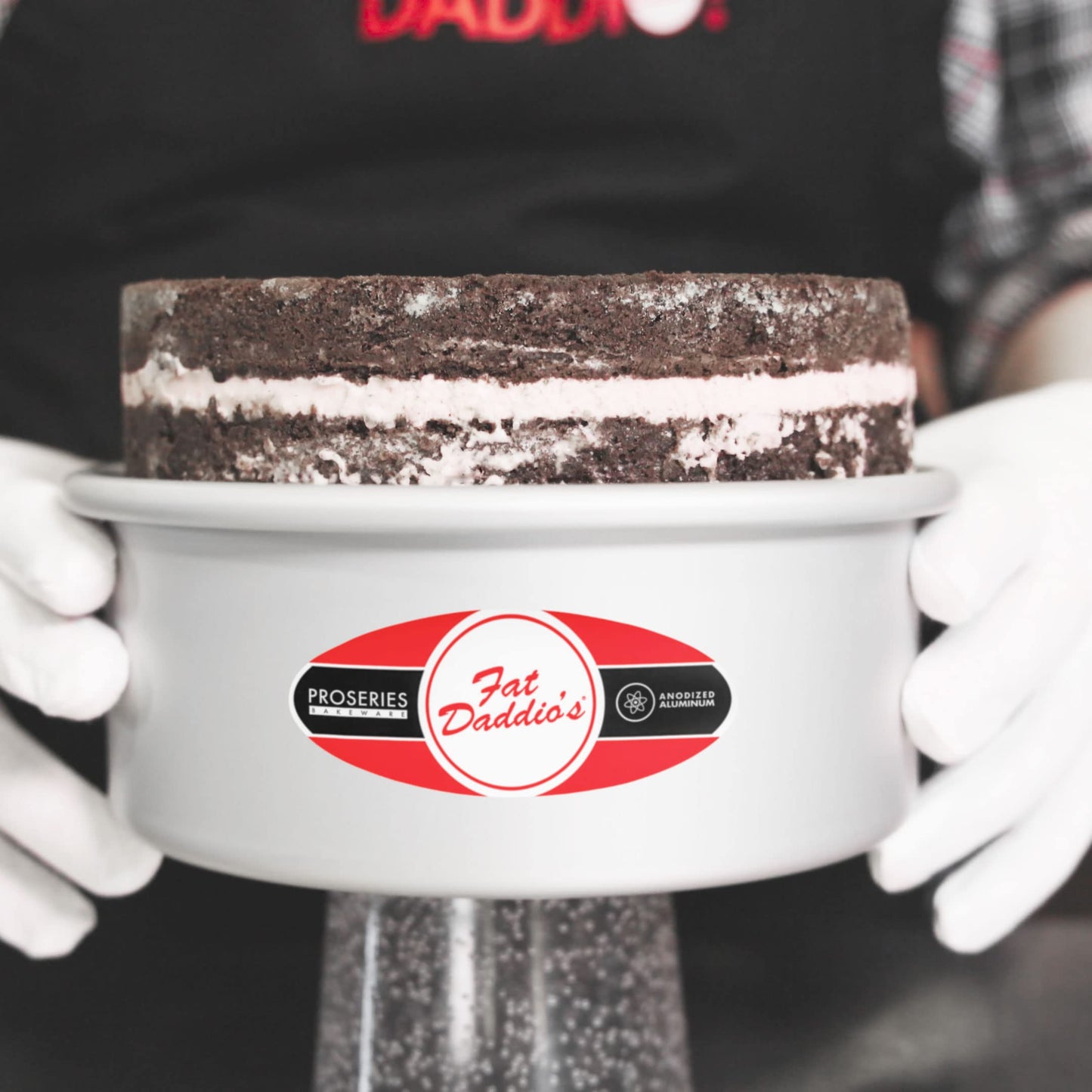 Fat Daddios Pcc-63Set Anodized Aluminum Round Cheesecake Pans, 2 Piece Set, 6 X 3 Inch