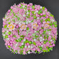 Homankit Edible Flowers for Cake Decorating Pink Flowers Sprinkles White Green Sugar Pearls Baking Cake Cupcake Toppers Cookie D