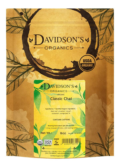 Davidsons Tea Bulk, Classic Chai, 16-Ounce Bag (Packaging May Vary)