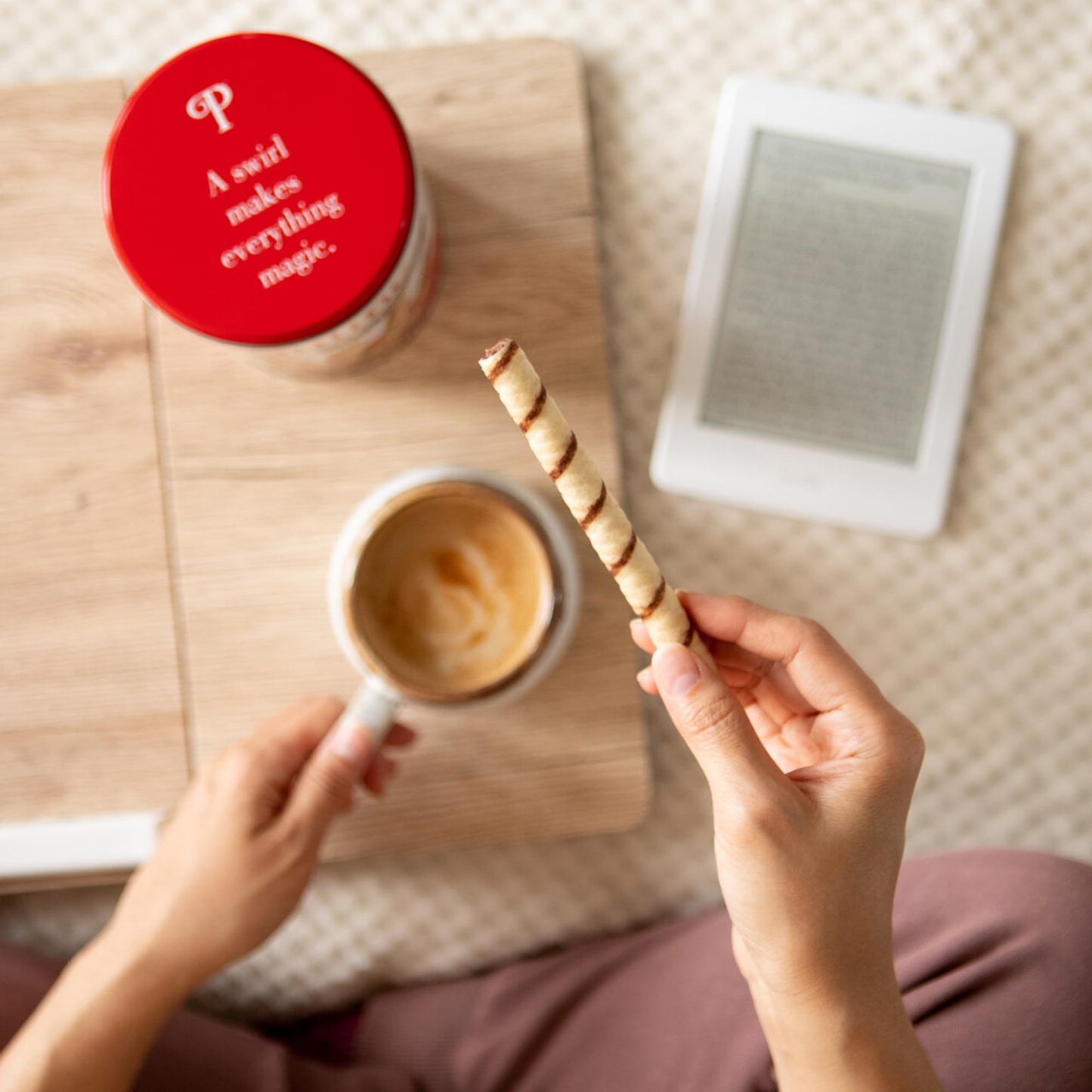 Pirouline Rolled Wafers - Chocolate Hazelnut Rolled Wafer Sticks - Original Signature Swirl Rolled Wafer Cookies - 14 oz 3 Pack