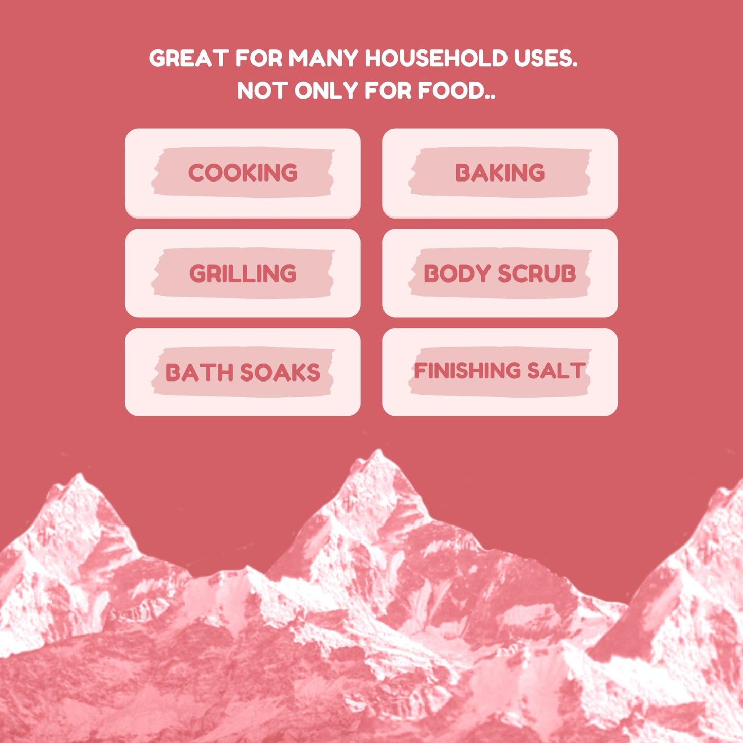 Rock The Food  Pink Himalayan Salt Bulk 2.2 Lb. Bag  Coarse Grain Salt  Suitable As Table Salt In Grinders Or Spice Jars