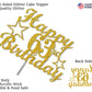 63 Birthday Cake Topper Gold Glitter, Party Decoration Ideas, Premium Quality, Sturdy Doubled Sided Glitter, Acrylic Stick. Made