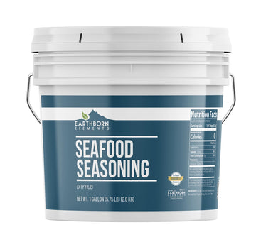 Earthborn Elements Seafood Seasoning, 1 Gallon, Bay Herb & Spice Blend, Bulk Size