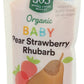 365 By Whole Foods Market, Baby Food Pear Strawberry Rhubarb Organic, 4 Ounce (Pack Of 4)