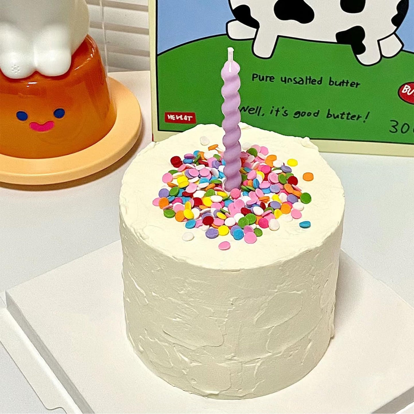 Rainbow Sprinkles For Cake Decorating, Pastel Jimmies Pearl Bunny Confetti Sprinkle Mix For Cookie Baking Ice Cream Cupcake Deco