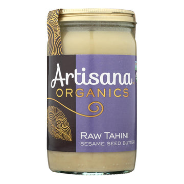 Artisana Organics Raw Tahini Sesame Seed Butter, 14-ounce Jars (Pack of 6)