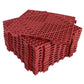 Jaderlu 12 Pack Modular Interlocking Cushion 11.6'' X 11.6'' Rubber Mat Floor Tile Mats Drain Pool Patio Balcony Yard Pet Area W