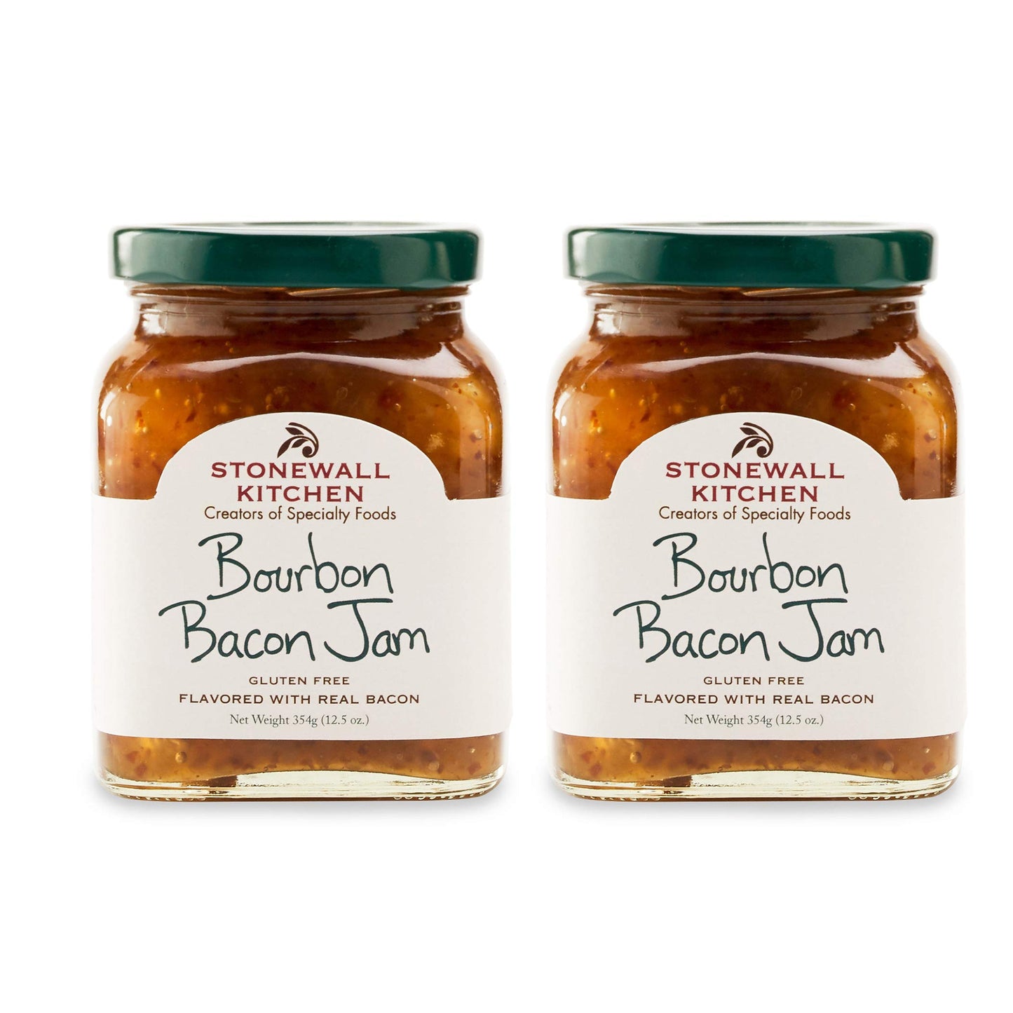 Stonewall Kitchen Bourbon Bacon Jam, 12.5 oz, Pack of 2, Gold