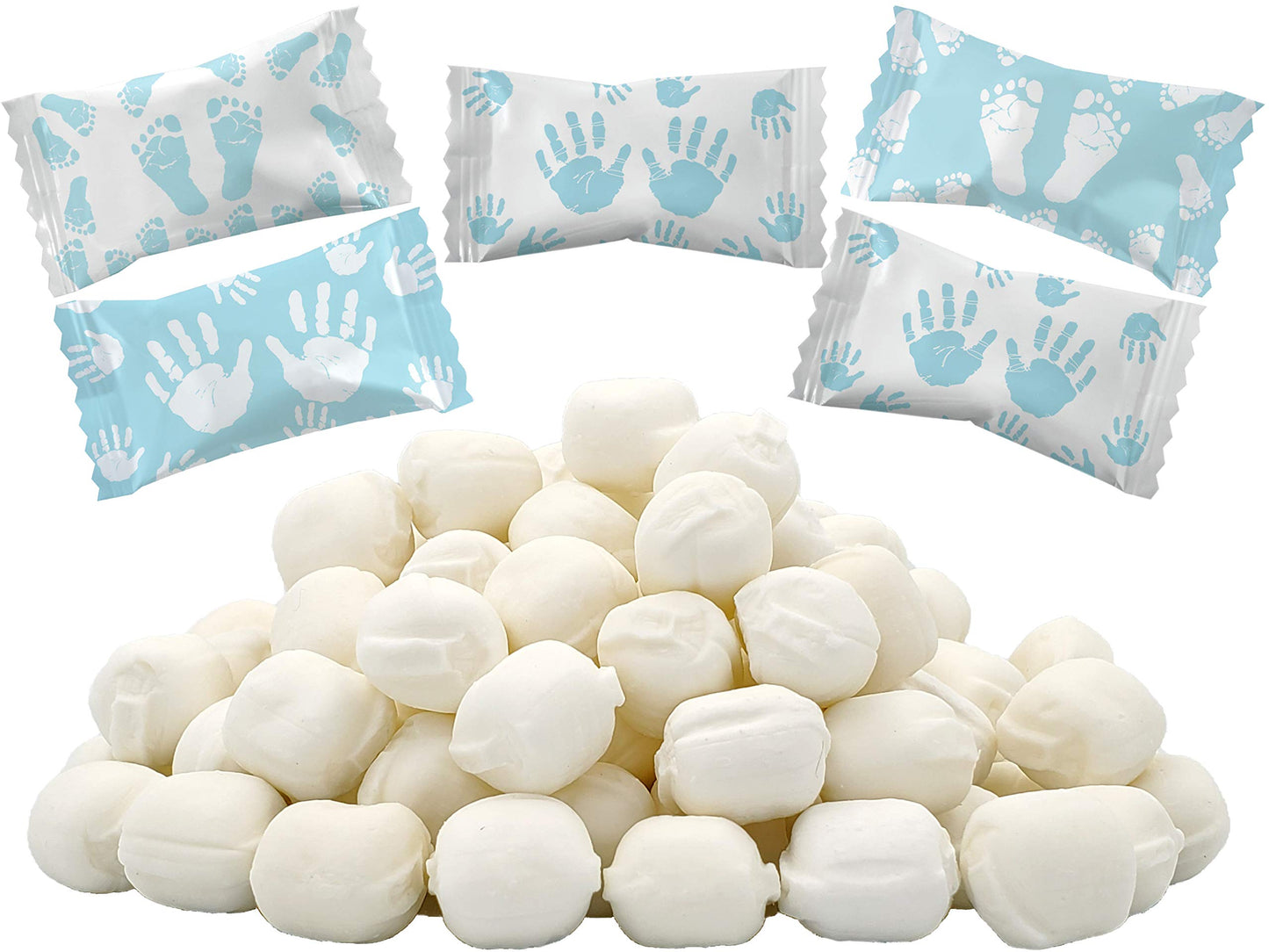 The Dreidel Company Boy Fingers & Toes Buttermints, Mint Candies, After Dinner Mints, Butter Mint Candy, Fat-Free, Individually Wrapped (55 Pieces)