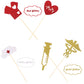 Boao Nurse Cupcake Toppers, 50 Piece Assortment, Gold Glitter, Cap Heart Design, Graduation Party Supplies