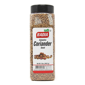 Badia Coriander Seeds Whole, Bright Citrus Flavor, 12 oz, Original Version