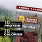 Old Trapper, Trappers Choice Kippered Steak, Old-Fashioned Flavor, Eight-Ounce Individual Package, Savory Steak Pieces, 10 Grams