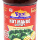 Rani Hot Mango Chutney (Spicy Indian Preserve) 18oz (1.1lbs) 500g Glass Jar, Ready to eat, Vegan ~ Gluten Free, All Natural, NON