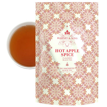 Harney & Sons Hot Tea Sachets, Apple Spice, 50 Count, Model 20-0541