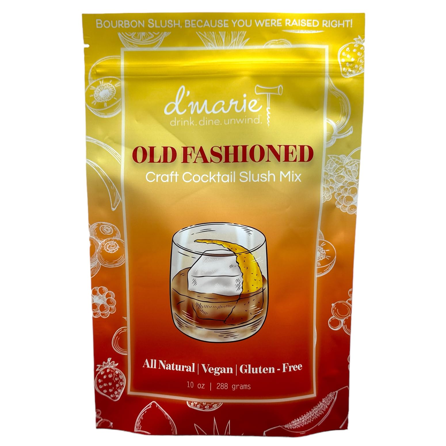 Frozen Mixed Flavor Drink Mix - Makes 10 Old Fashioned Slushies - Drink Powder Pouches For Beverage-Style - All Natural Low Sugar Mixer  No Blender Needed