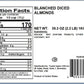 Yupik Blanched Diced Almonds, 2.2 Lb, Kosher, Unsalted, Skinless, Oil-Free, Chopped Nuts, Crunchy Snacks, Source Of Fiber, Nut T