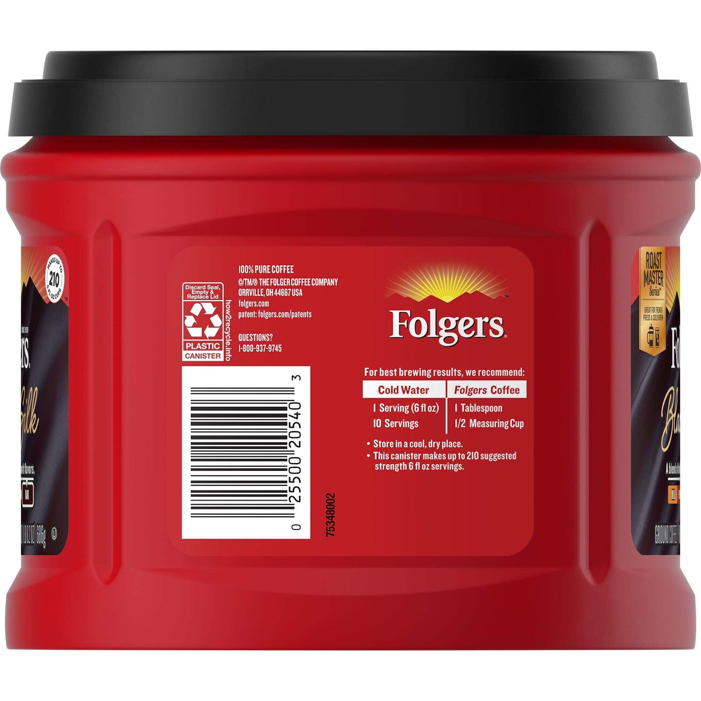 Folgers Black Silk, Dark Roast Ground Coffee