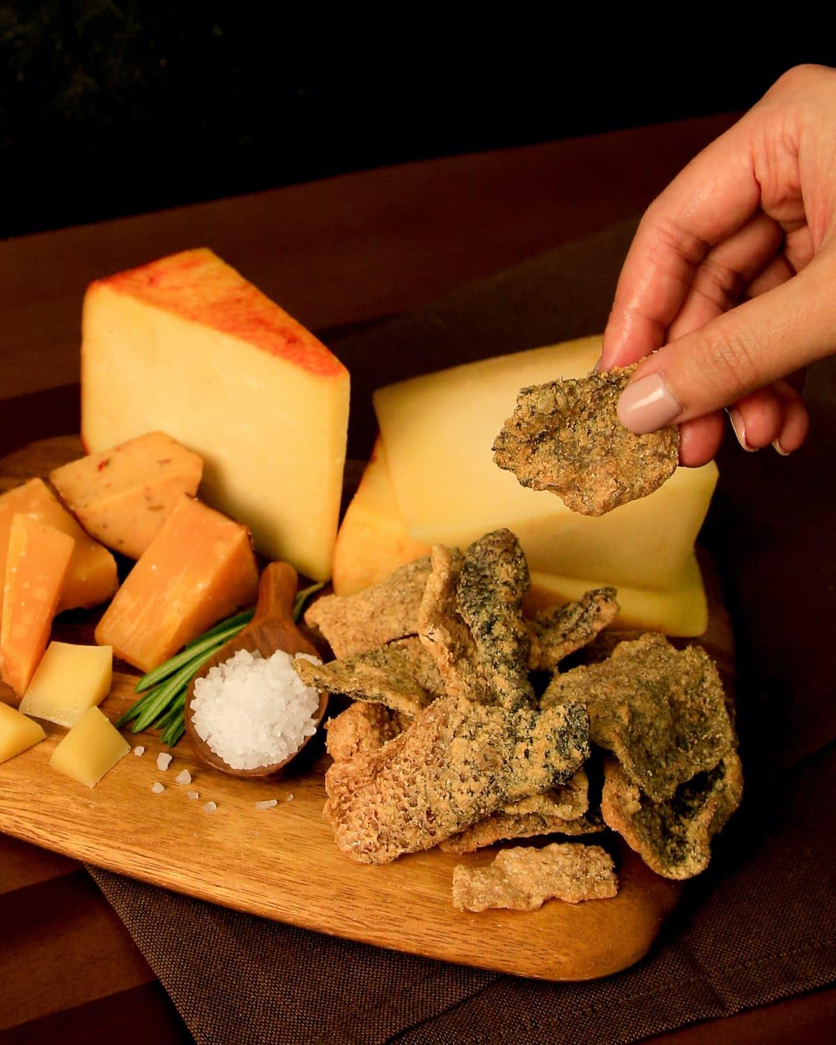 Irvins Smoked Cheese Salmon Skin Chips - Premium Hand Cooked, Halal, High Protein, Keto-Friendly, 2.8 oz (Pack of 3), Orange