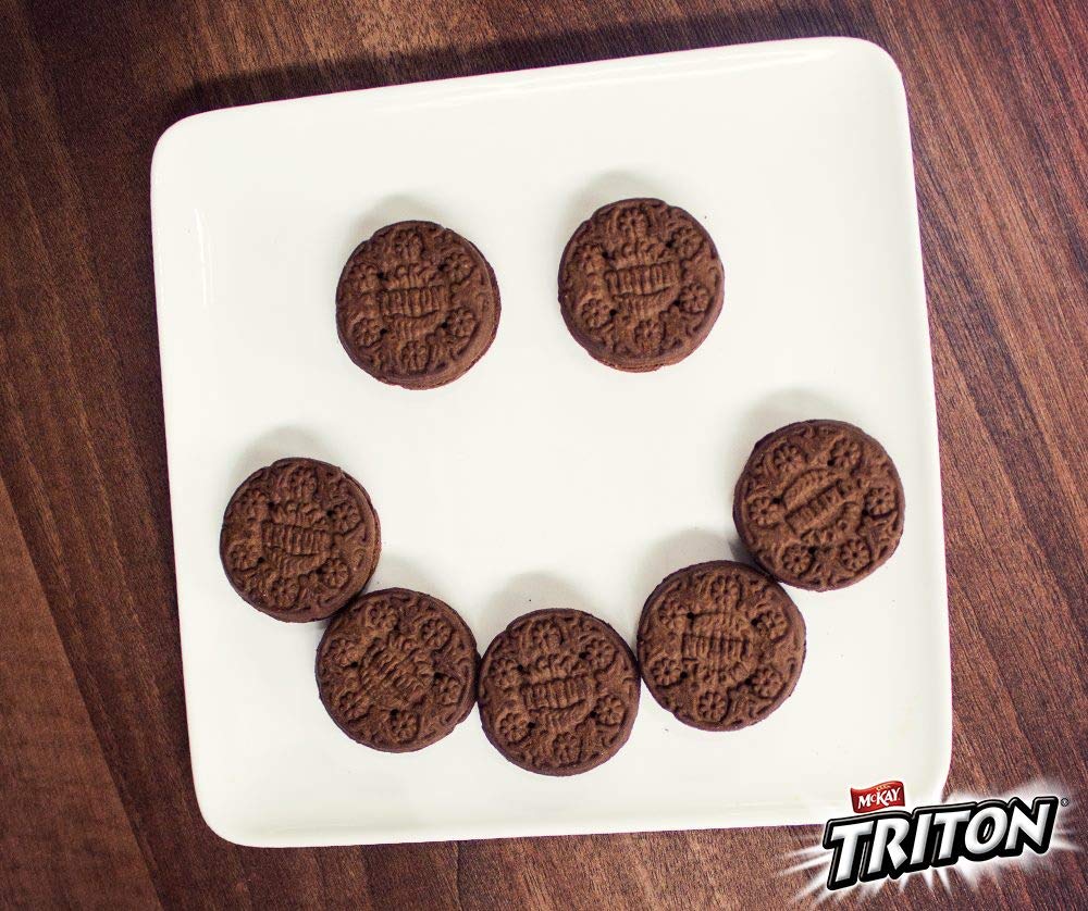 Triton Cookies Chocolate Cream Filled. Traditional Chilean Cookie. 3 Pack X 126 Grms Each. Promo Edition