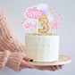 Kawailay Baby Boy 3St Birthday Cake Decoration Set Third Birthday Cake Topper With Rainbow Clouds Stars Cake Picks Three Year Ol