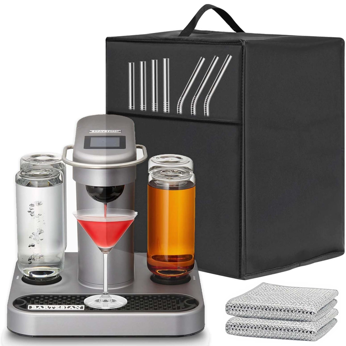 MozkeTo19 Cocktail Maker Machine Dust Cover, Heat-Resistant Waterproof 600D Nylon, 13.7x13x13.7 inches