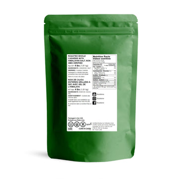 Food to Live Dry Roasted Whole Cashews, 4 Pounds, Lightly Salted, Vegan, Kosher, Crunchy Snack
