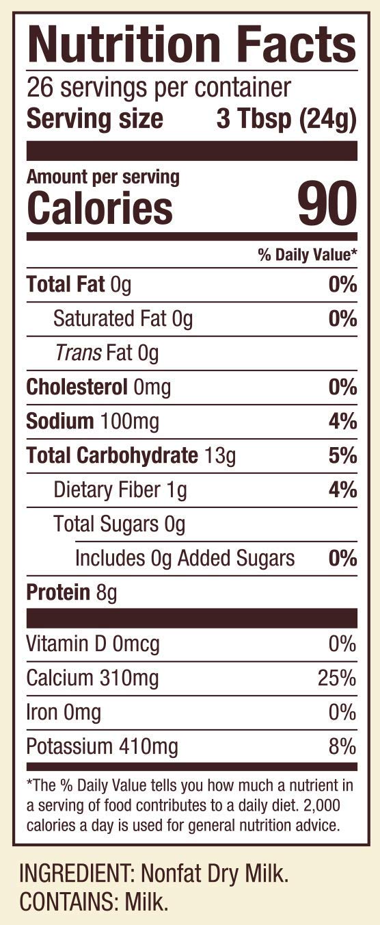 Bob'S Red Mill Non Fat Dry Milk Powder, 22 Oz (Pack Of 3)