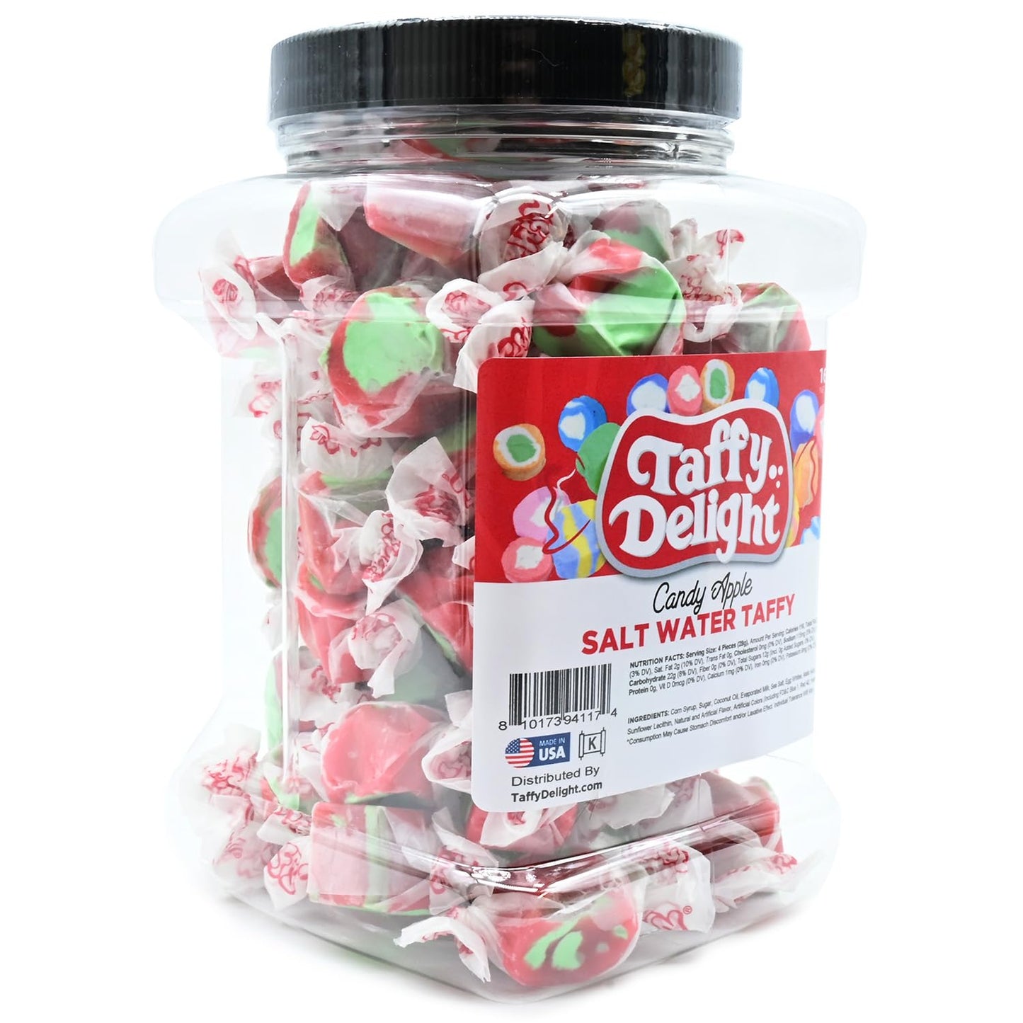 Taffy Delight Salt Water Taffy (16Oz, Candy Apple)