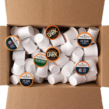 Fresh Roasted Coffee, Dark Roast Blend Variety Pack, K-Cup Compatible, 96 Count