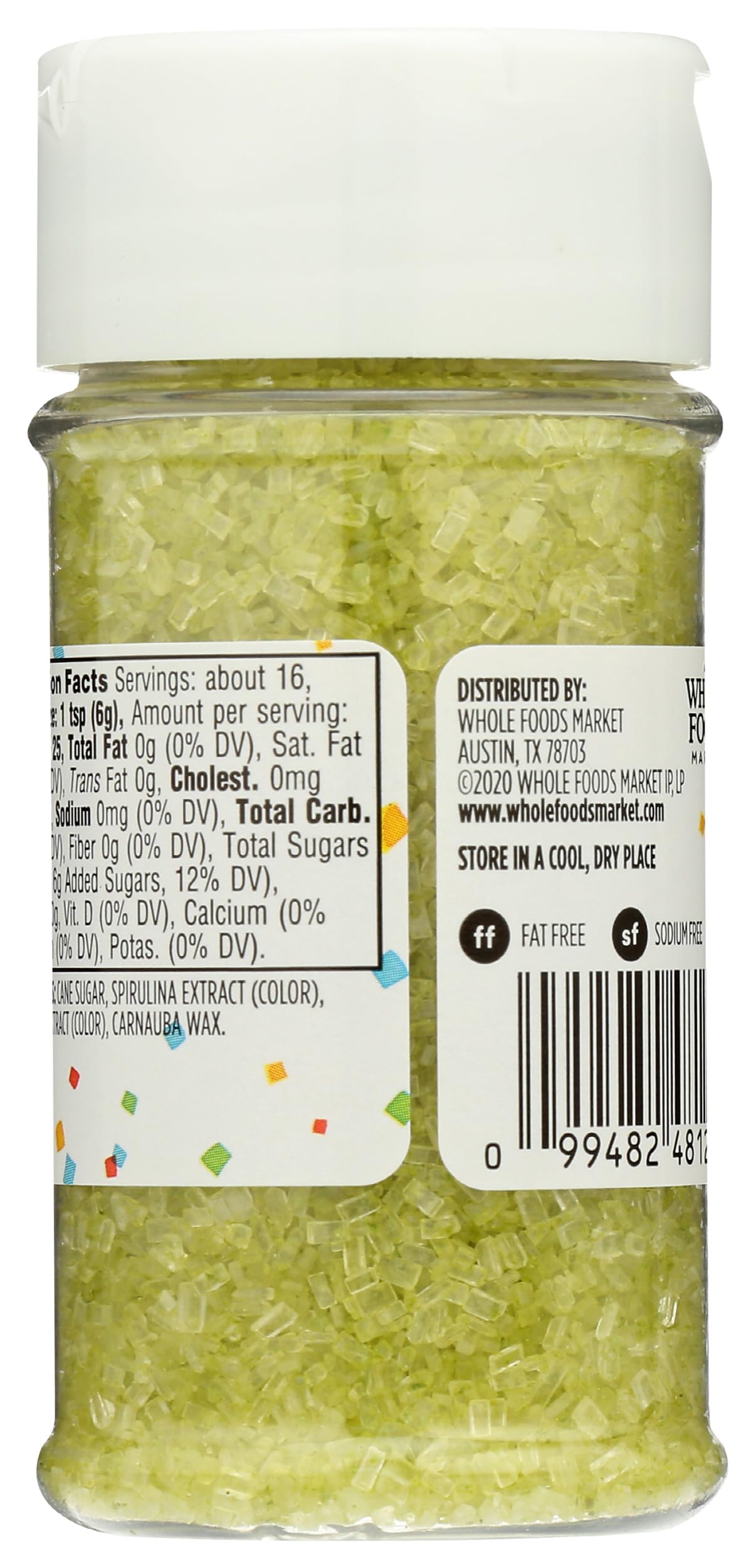 365 By Whole Foods Market, Decorating Sugar, Green, 3.3 Ounce