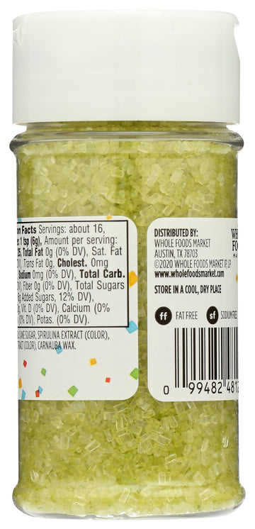 365 By Whole Foods Market, Decorating Sugar, Green, 3.3 Ounce