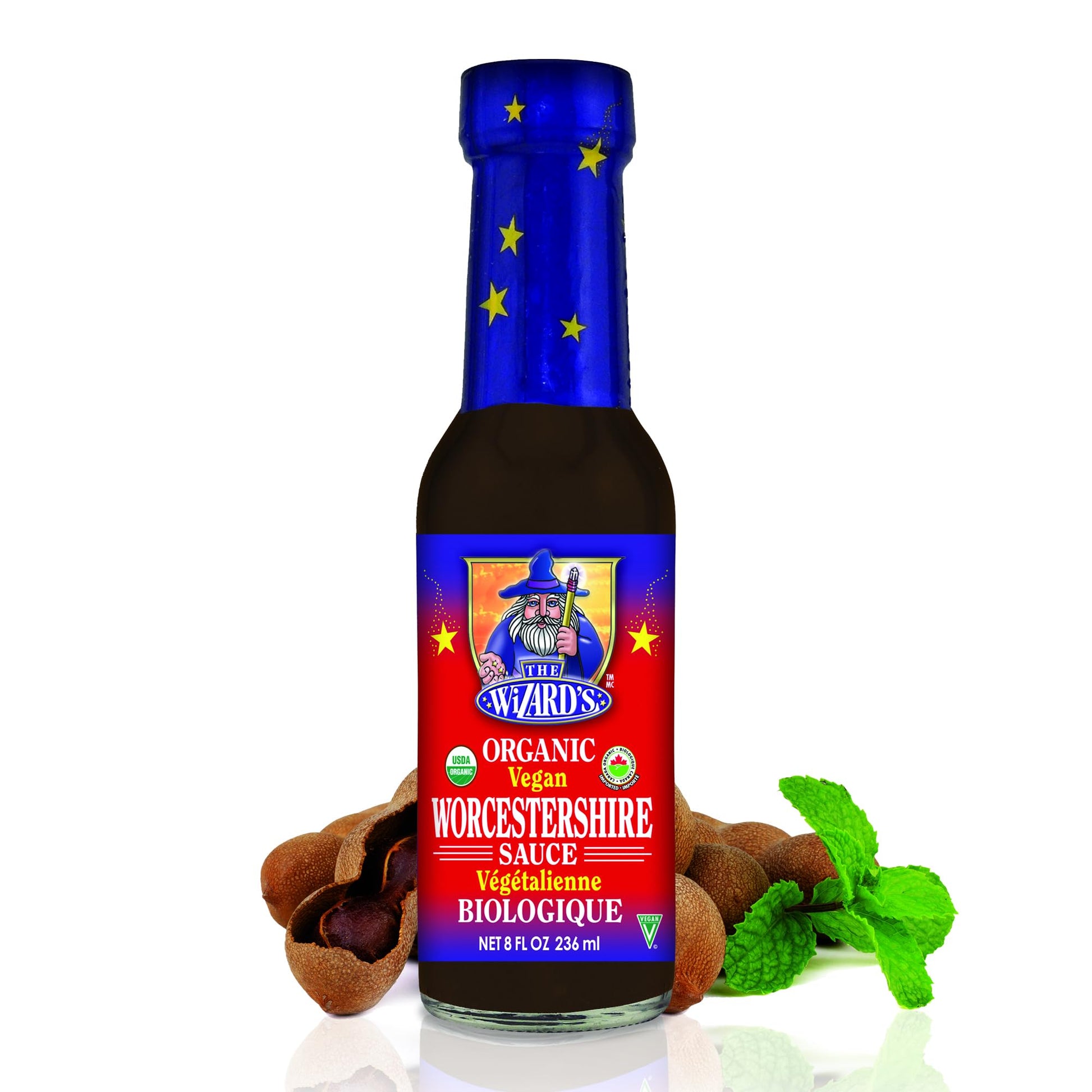 The Wizards Organic Vegan Worcestershire Sauce - Organic Worcestershire Sauce, Vegetarian Worcestershire Sauce, Vegan Fish Sauce