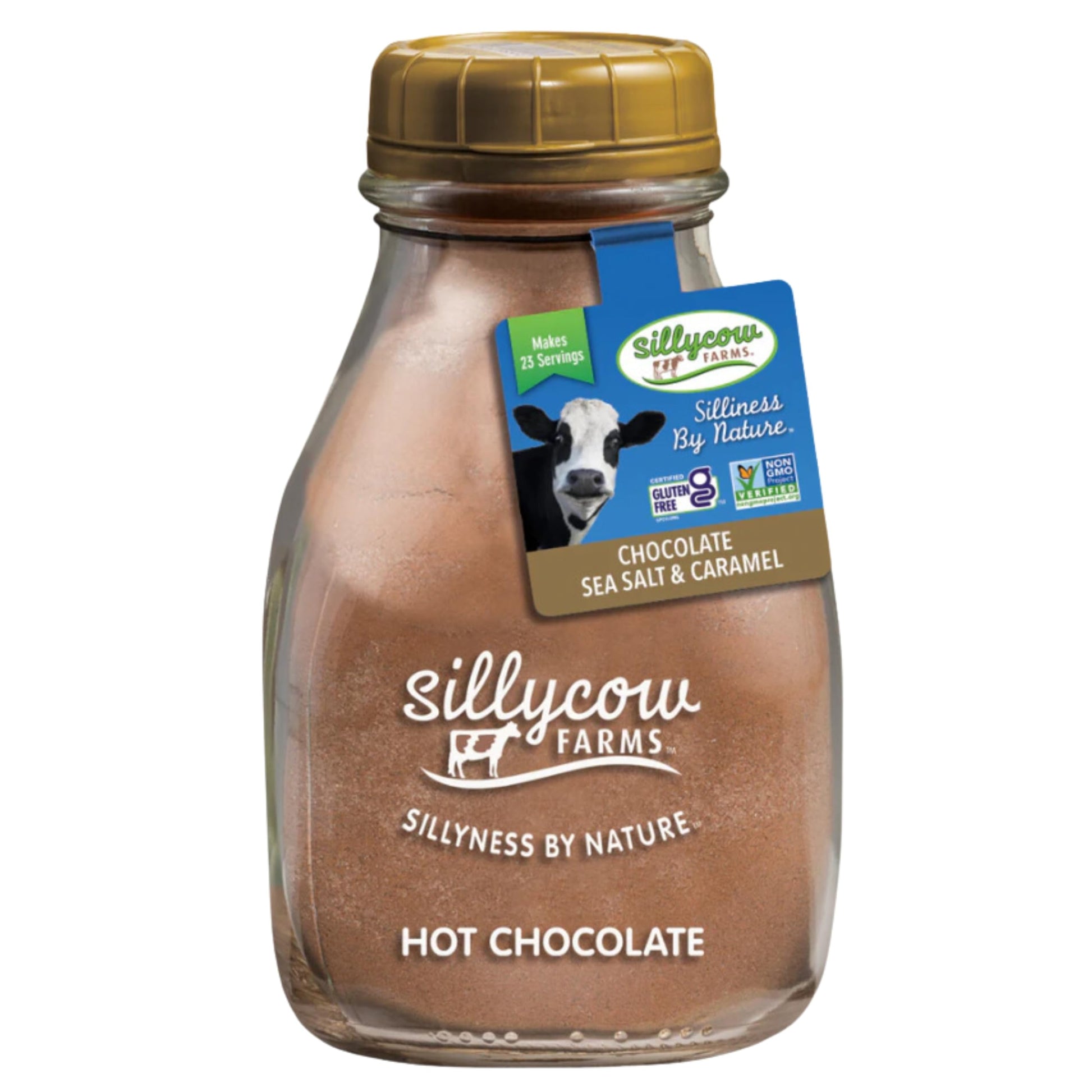 Sillycow Farms Hot Chocolate Sea Salt & Caramel Rich Chocolate Powder Delight Gluten Free Non Gmo Dairy Free Indulgence With Pur