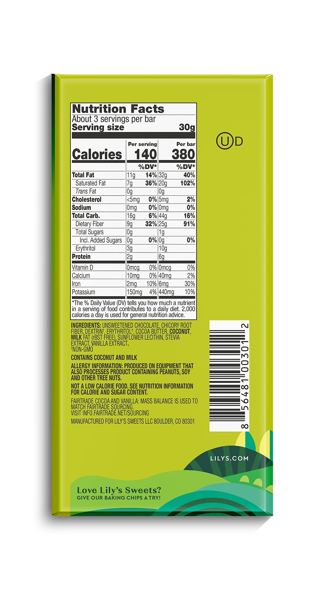 Lily'S Chocolate Variety 6 Pack | Made With Stevia, No Added Sugar, Low- Carb, Keto Friendly | 6 Flavors, 1 Bar Each | Sampler,