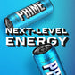 PRIME HYDRATION Energy Drink, Blue Raspberry, 200mg Caffeine, 355mg Electrolytes, Vegan, Gluten Free, 12 Fl Oz, 24 Pack