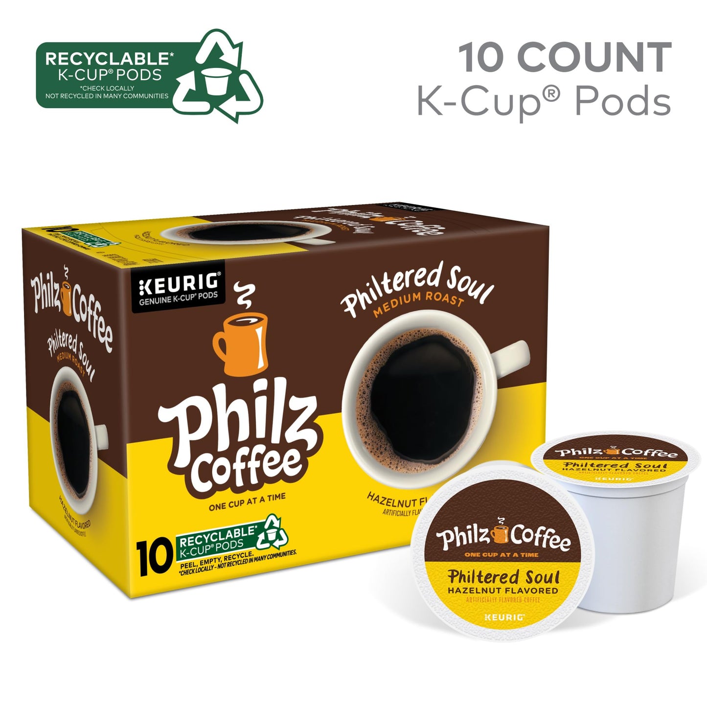 Philz Coffee K-Cup® Pod Coffee, Single Serve Keurig® K-Cup® Pods, Medium Roast Coffee, 10 Count