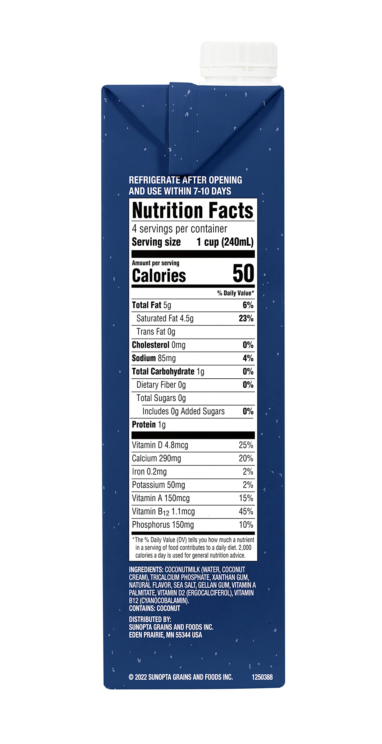 Coconut Dream Enriched Coconut Drink, Original Unsweetened, 32 Oz (Pack of 12)
