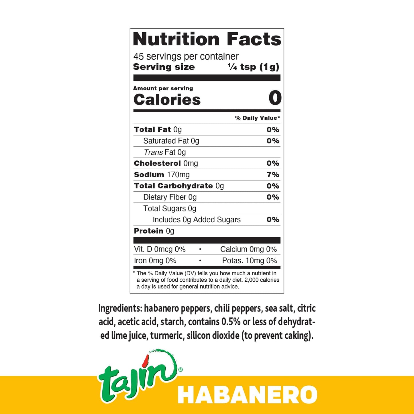 Tajin Habanero Seasoning 1.6 oz (Pack of 3)