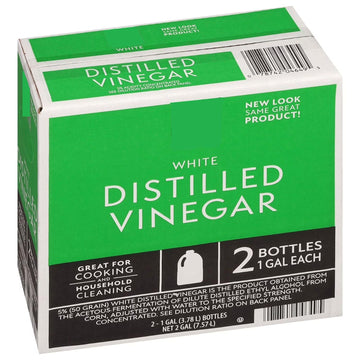 White Distilled Vinegar, 1 Gallon Jugs, 2 Pack, for Cooking and Cleaning
