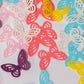 KSINWCOI Edible Flowers Wafer Paper Toppers for Cakes & Cupcakes, Mix Butterflies 60, Rice Paper Decorations