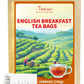 TeeLux English Breakfast Black Tea, Smooth & Full-bodied Taste, Floral & Fruity Aroma, Caffeinated, Hot & Iced Tea, 100 Count