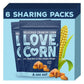 Love Corn Sea Salt Crunchy Corn Snack, Non-GMO, Vegan, Gluten-Free, 4oz Pack of 6