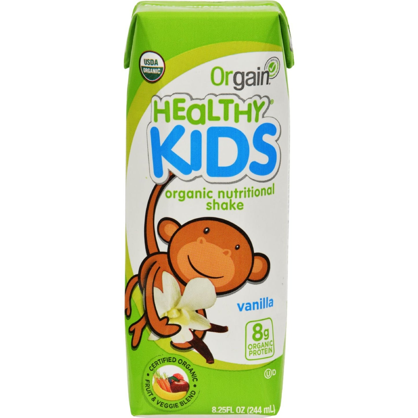 Orgain Shake Hlthy Kid Vanilla Org, 8.25 Ounce (Pack Iof 1)
