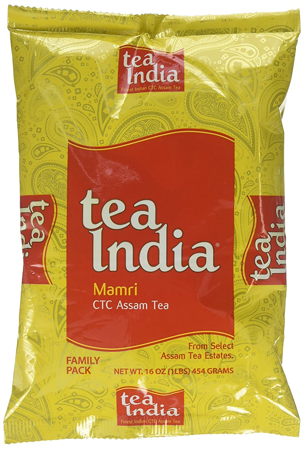 Tea India Ctc Assam Loose Leaf Black Tea Strong, Full-Bodied Flavorful Blend Of Premium Black Tea Made With Natural Ingredients Traditional Indian Tea Caffeinated Iced Tea Breakfast Tea 1 Lb/ 16 Oz